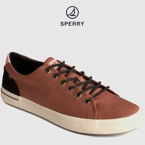 Sperry Men's SeaCycled Striper II Rust Textile Sneakers #STS25464